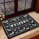 Crazy Bats Halloween Doormat | Colorful | Size 8x27'' 24x36''