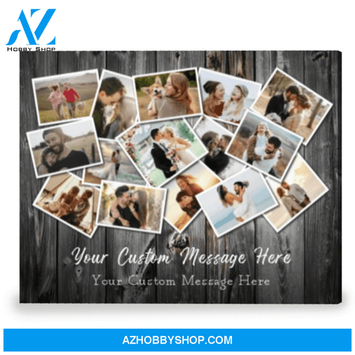 Creative Anniversary Gift Collage Family Photo Personalized Canvas Print