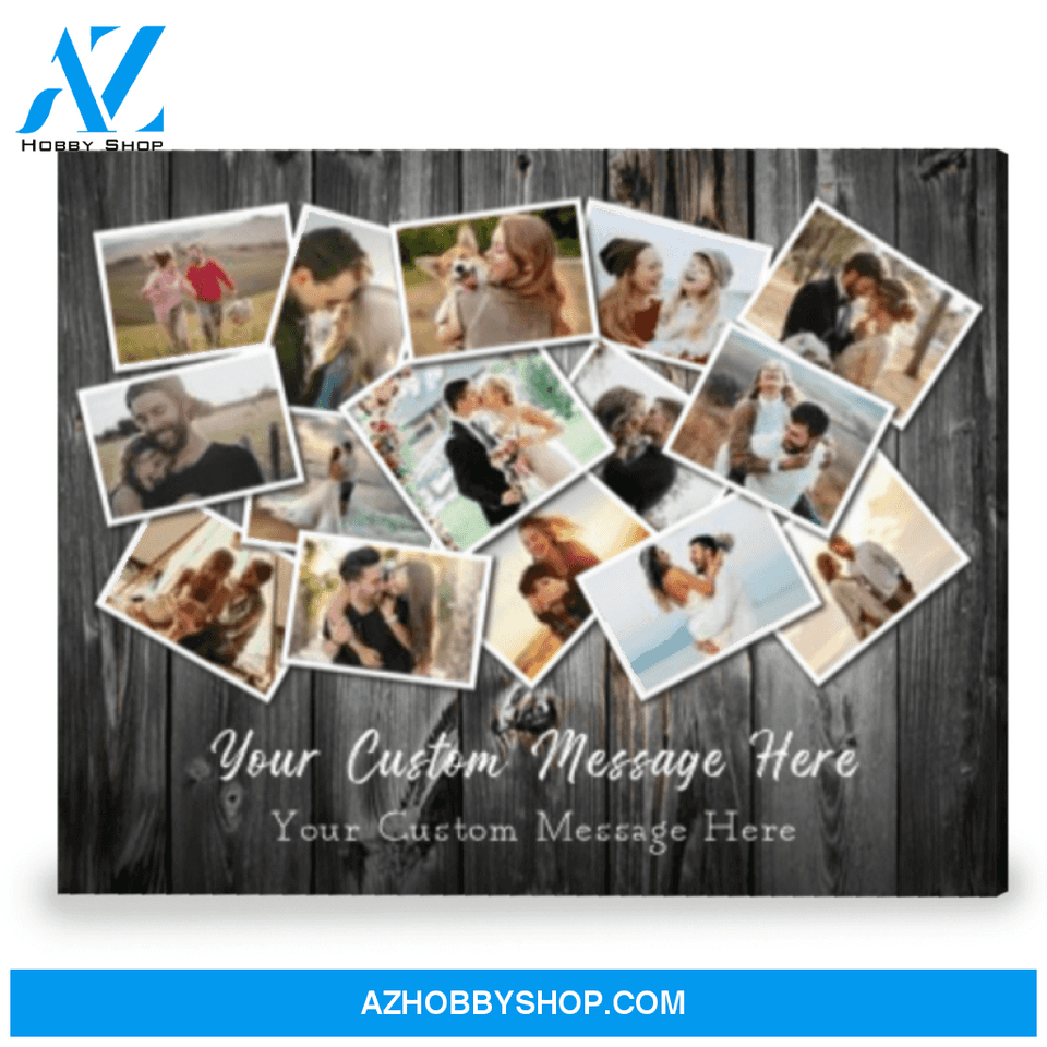 Creative Anniversary Gift Collage Family Photo Personalized Canvas Print