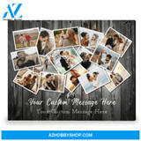 Creative Anniversary Gift Collage Family Photo Personalized Canvas Print