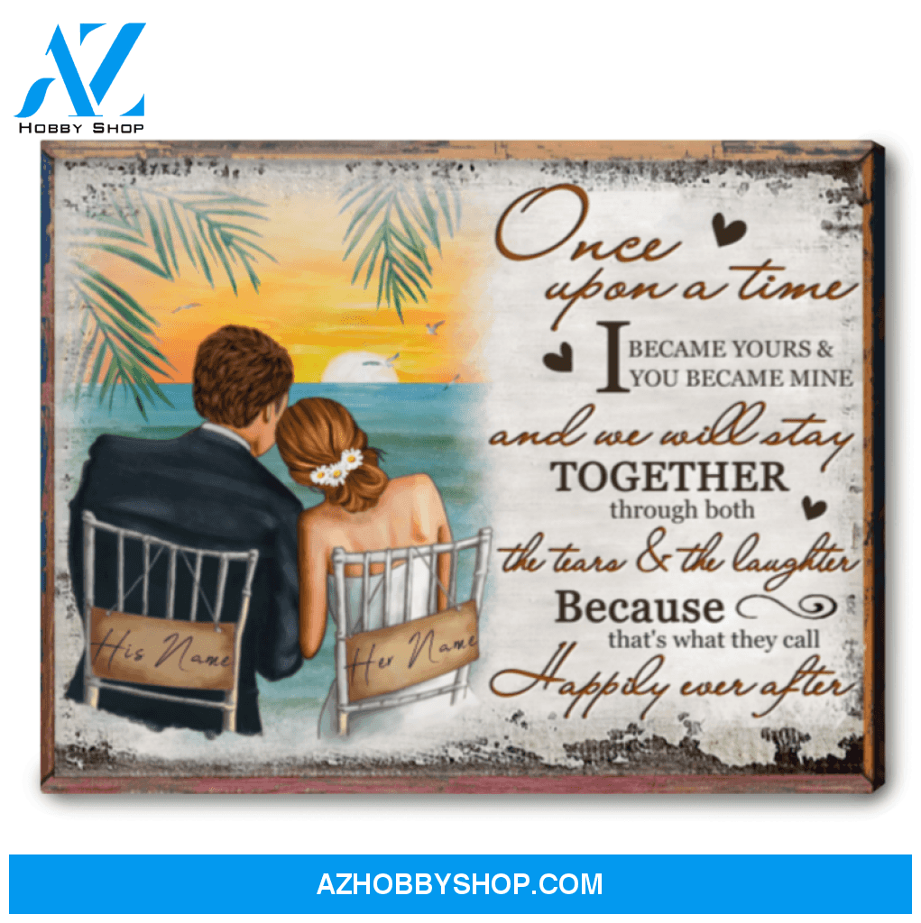 Creative Custom Wedding Gift For Couple With Multiple Options Canvas Wall Art