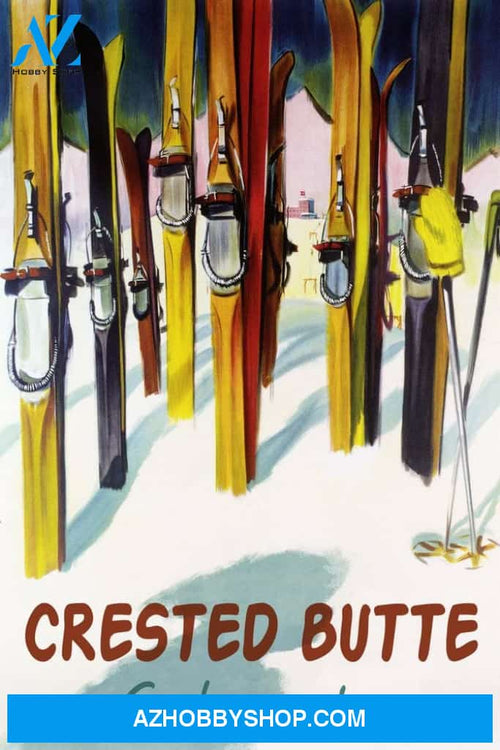 Crested Butte Colorado - Colorful Skis