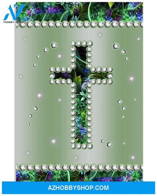 Cross Diamond Easter Canvas And Poster, Wall Decor Visual Art, Wall Poster, My Poster Wall