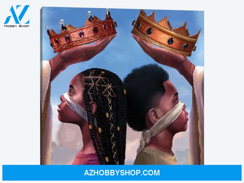 Crown Us Lord Official Art Salaam Muhammad Canvas And Poster, Wall Decor Visual Art