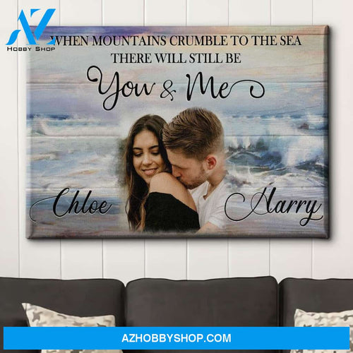 Crumble To The Sea - Personalized Custom Photo Canvas