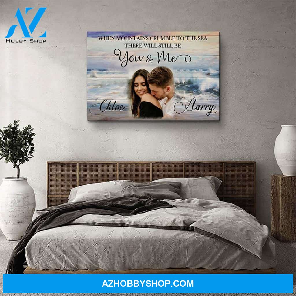 Crumble To The Sea - Personalized Custom Photo Canvas