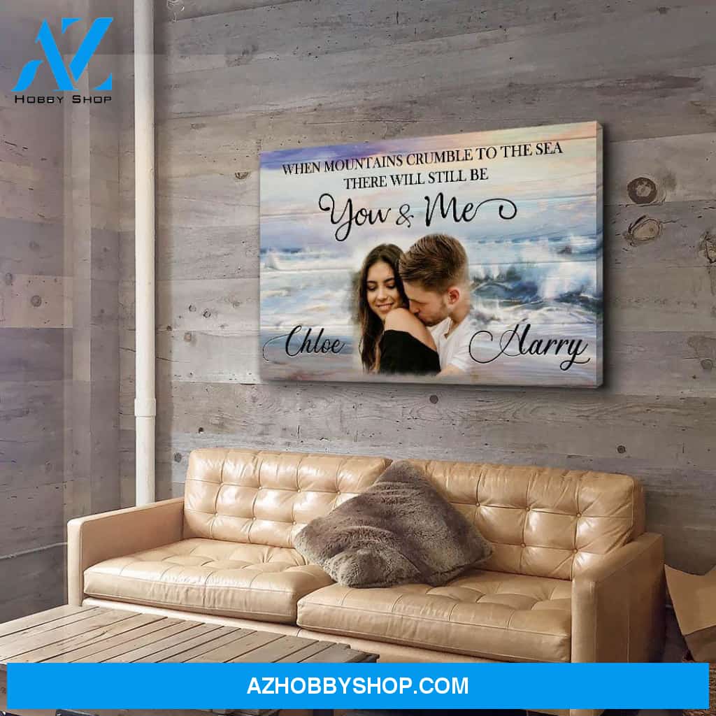 Crumble To The Sea - Personalized Custom Photo Canvas