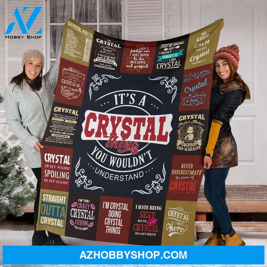 Crystal Premium Fleece Blanket