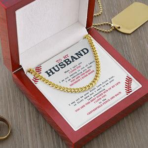 Cuban Link Necklace - Husband, Best Home Run, Cuban Link Chain