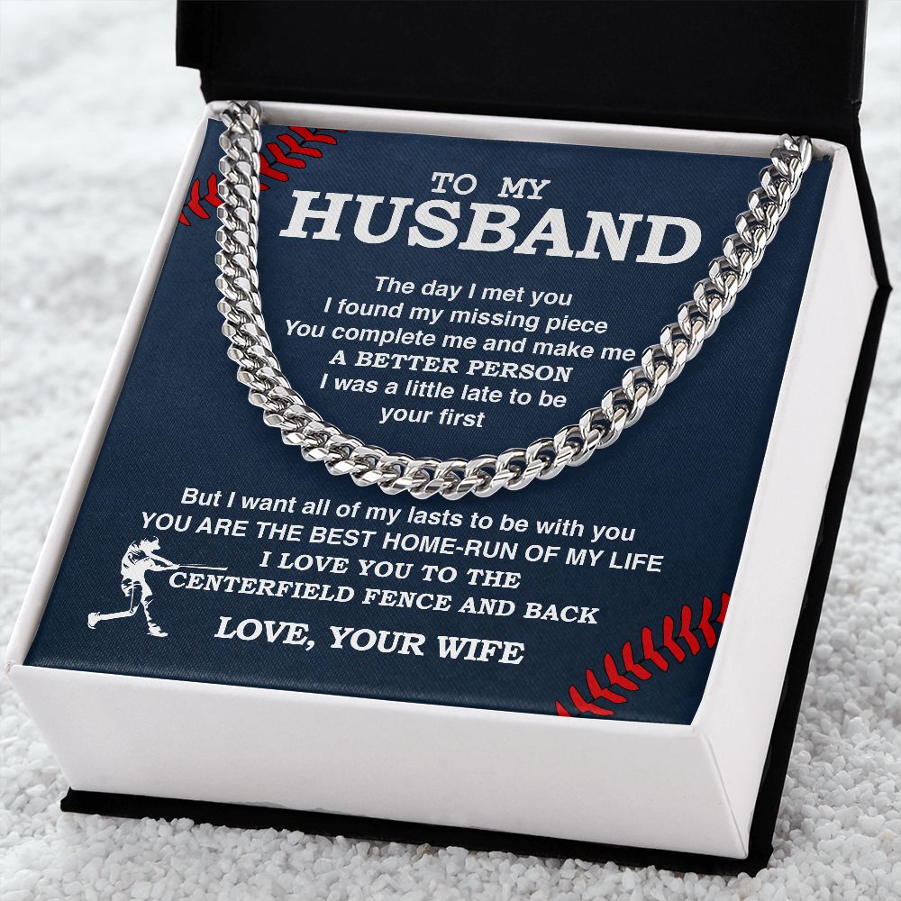 Cuban Link Necklace - To My Husband, Cuban Link Chain