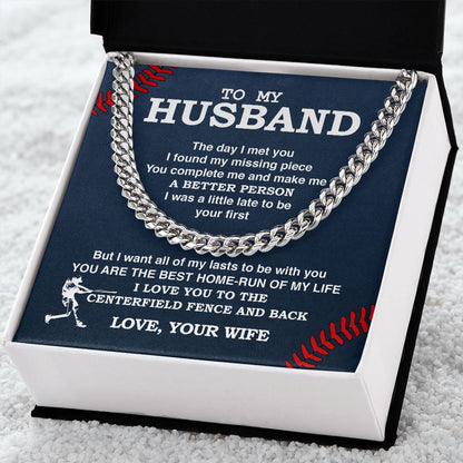 Cuban Link Necklace - To My Husband, Cuban Link Chain