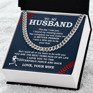 Cuban Link Necklace - To My Husband, Cuban Link Chain