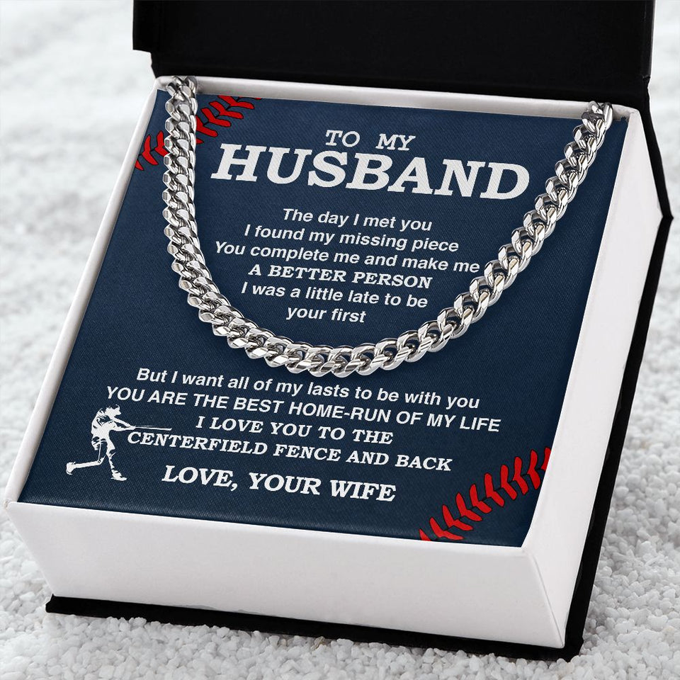Cuban Link Necklace - To My Husband, Cuban Link Chain
