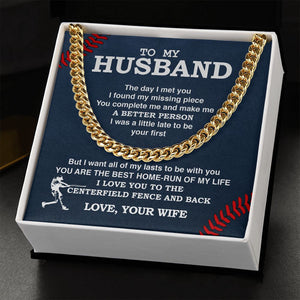 Cuban Link Necklace - To My Husband, Cuban Link Chain