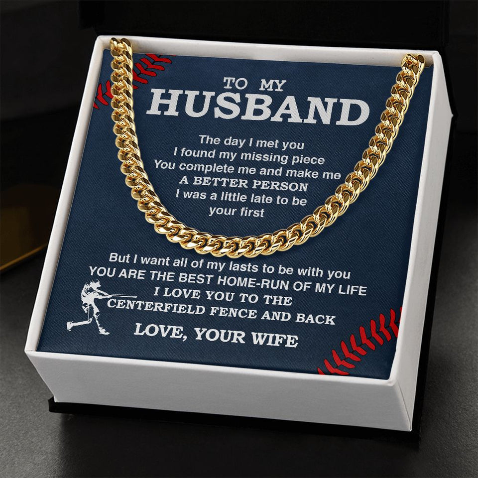 Cuban Link Necklace - To My Husband, Cuban Link Chain