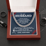 Cuban Link Necklace - To My Husband, Cuban Link Chain