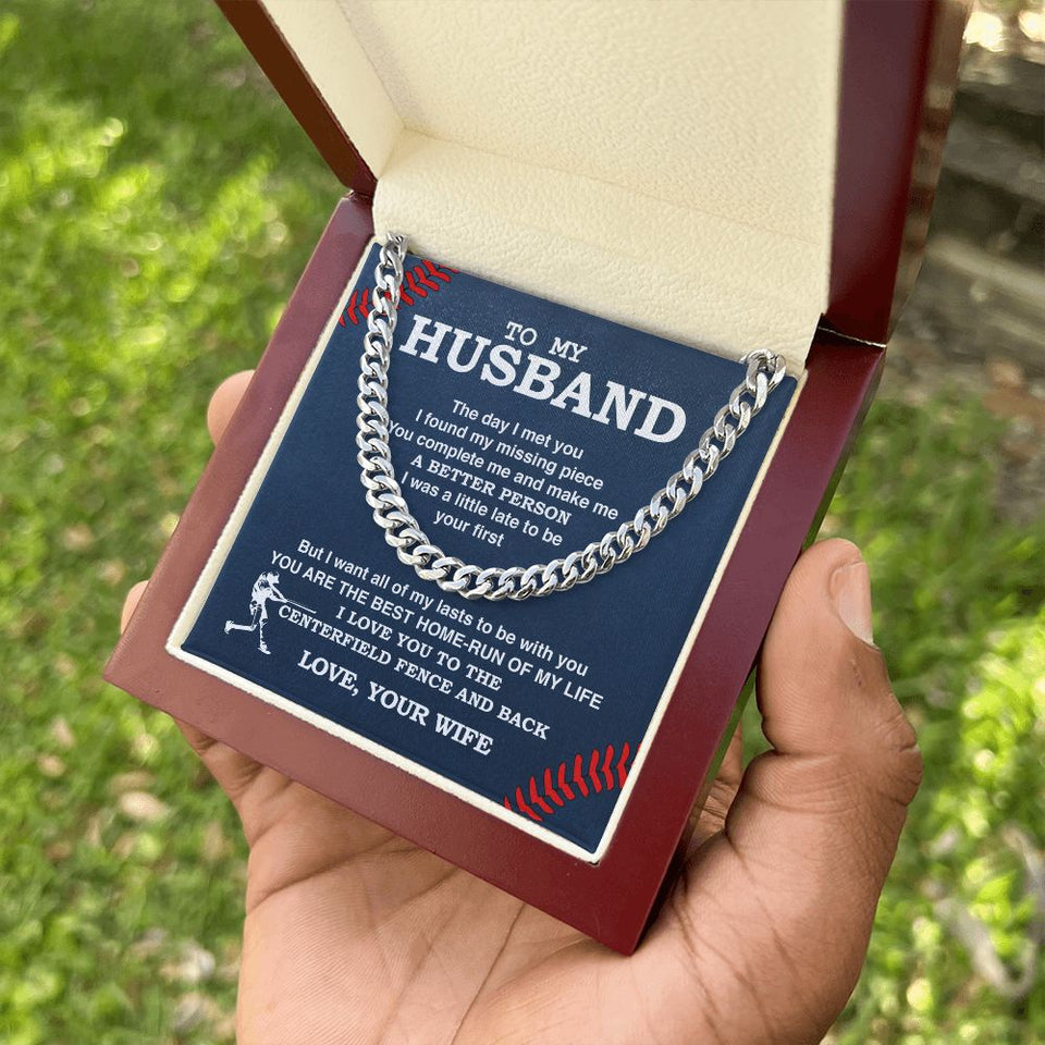 Cuban Link Necklace - To My Husband, Cuban Link Chain
