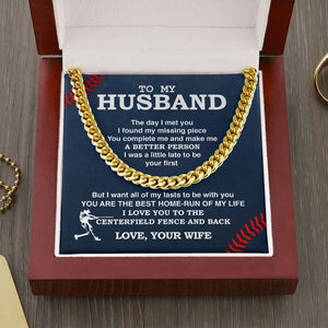 Cuban Link Necklace - To My Husband, Cuban Link Chain