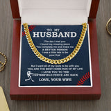 Cuban Link Necklace - To My Husband, Cuban Link Chain