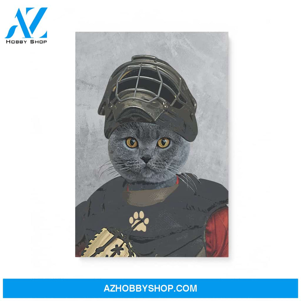 Custom Baseball/Softball Player Pet Portrait