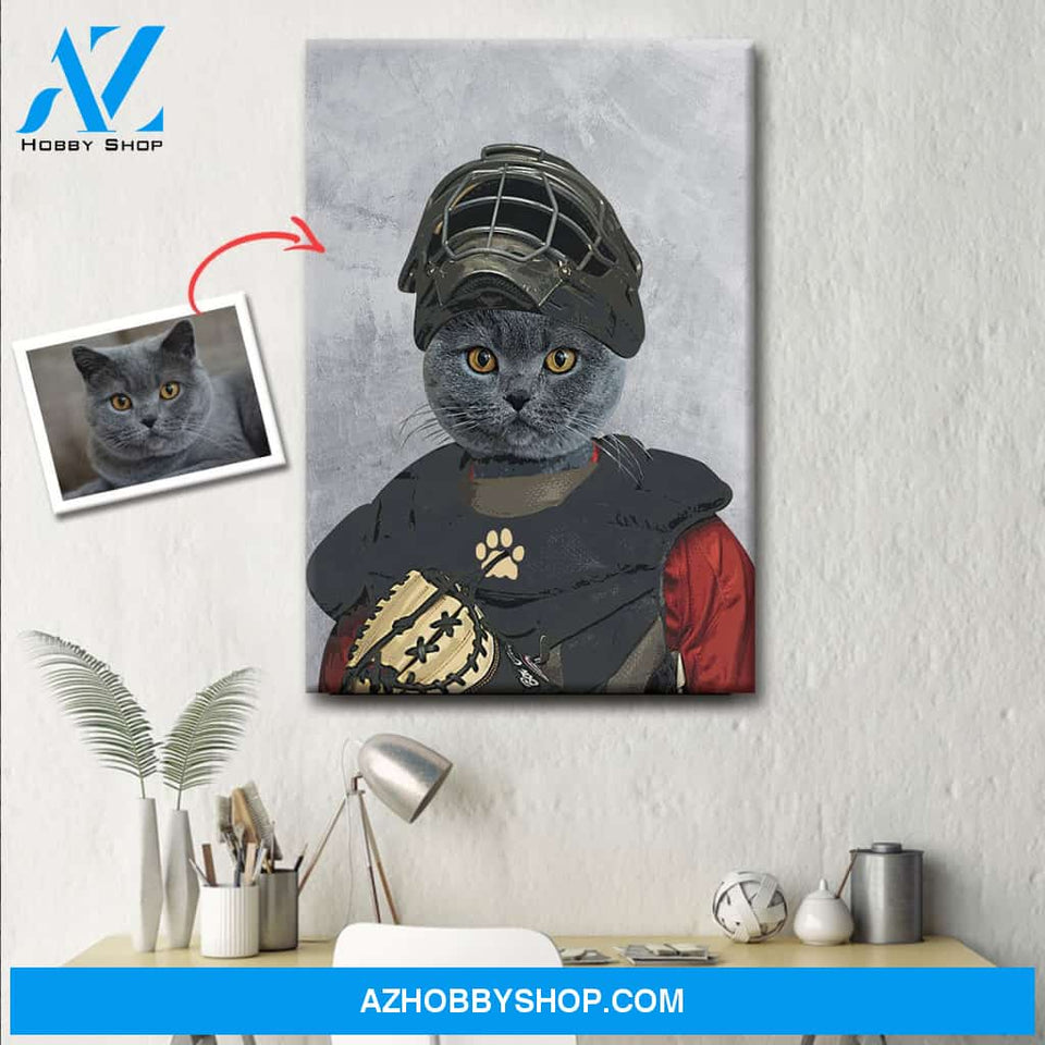Custom Baseball/Softball Player Pet Portrait