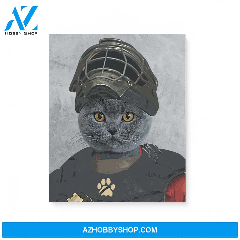 Custom Baseball/Softball Player Pet Portrait