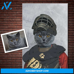 Custom Baseball/Softball Player Pet Portrait