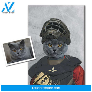Custom Baseball/Softball Player Pet Portrait