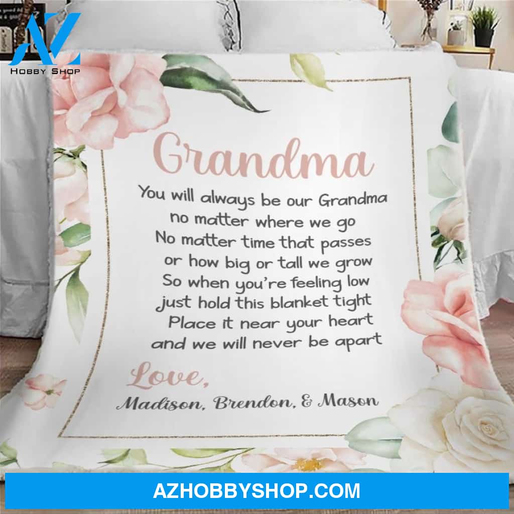 Custom Blanket for Grandma, Grandma Blanket, Gifts for Grandma, Blanket for Grandma, Grandma Gift, Grandma Blanket