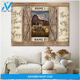 Custom Canvas And Then One Day There Was You Personalized Canvas Custom Couple Name Old