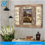 Custom Canvas And Then One Day There Was You Personalized Canvas Custom Couple Name Old