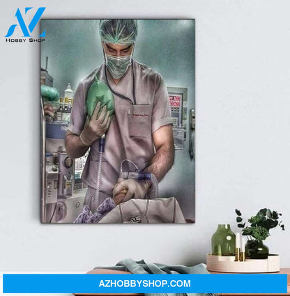 Custom Canvas Anesthesiologist cool art canvas, gift for nurse doctor