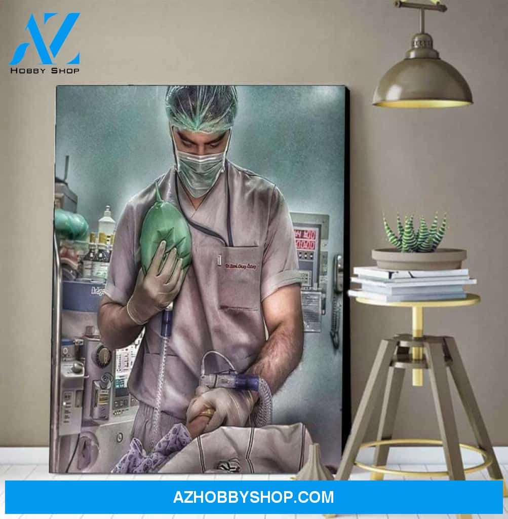 Custom Canvas Anesthesiologist cool art canvas, gift for nurse doctor