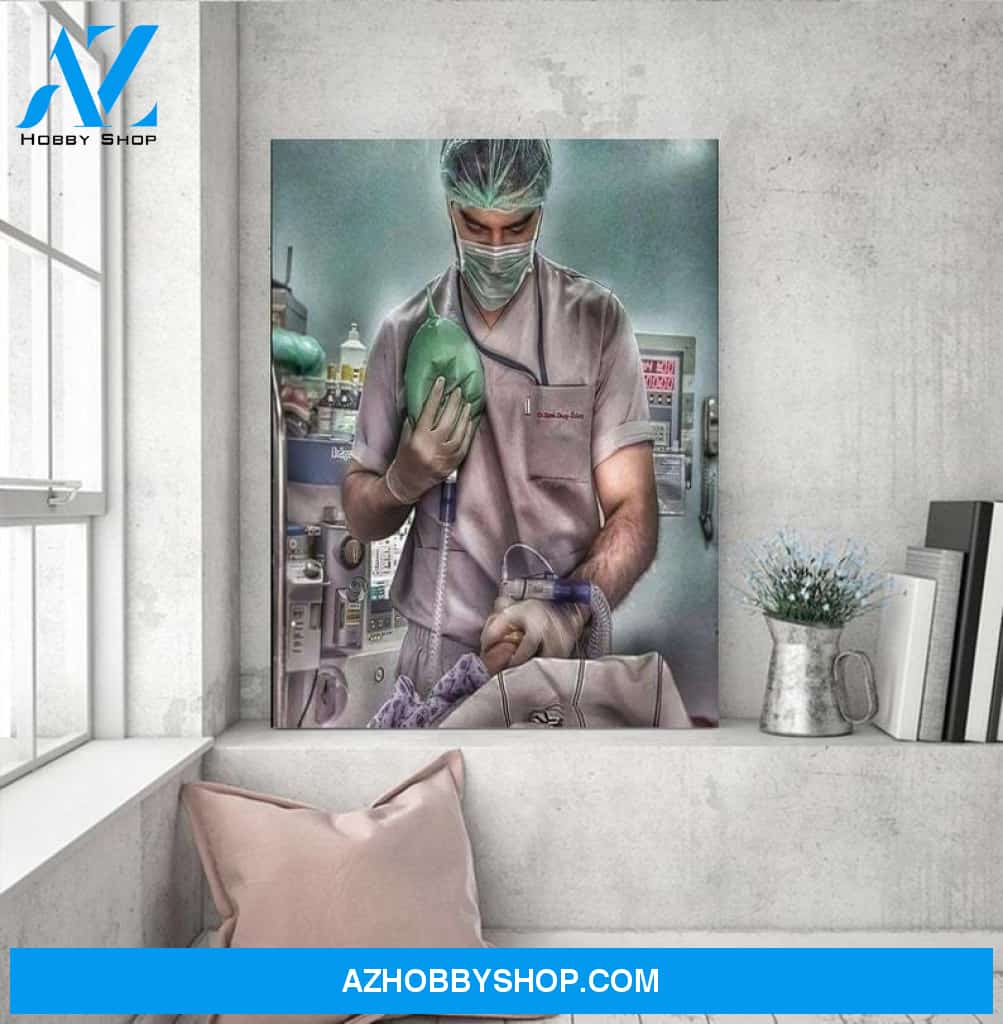 Custom Canvas Anesthesiologist cool art canvas, gift for nurse doctor