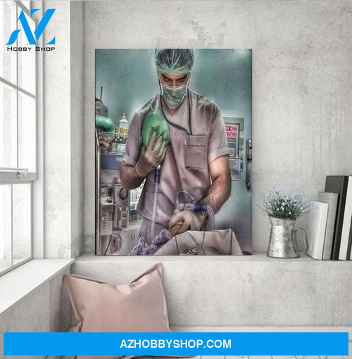 Custom Canvas Anesthesiologist cool art canvas, gift for nurse doctor