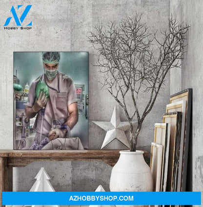 Custom Canvas Anesthesiologist cool art canvas, gift for nurse doctor