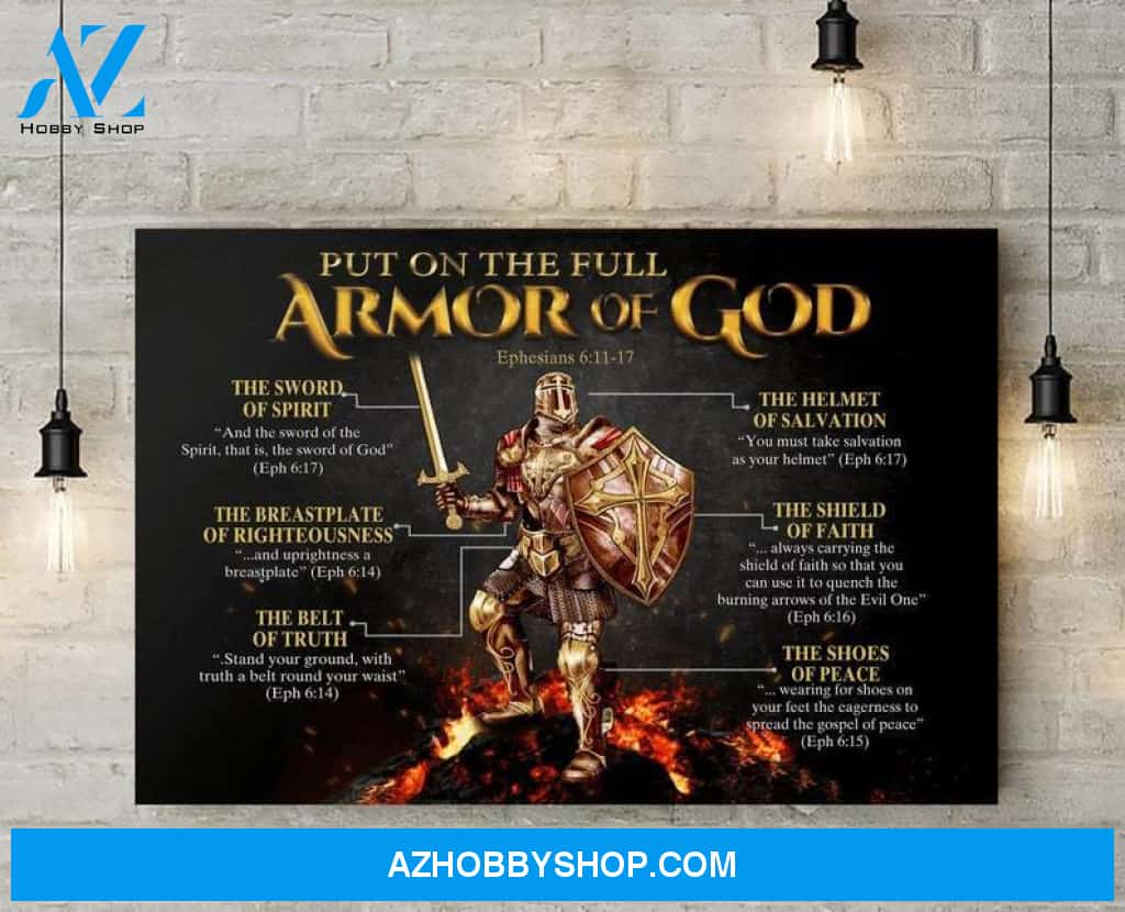 Custom Canvas Armor of God Canvas, Christian Canvas, God Canvas