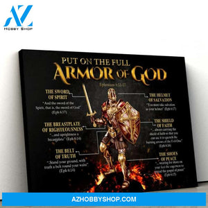 Custom Canvas Armor of God Canvas, Christian Canvas, God Canvas