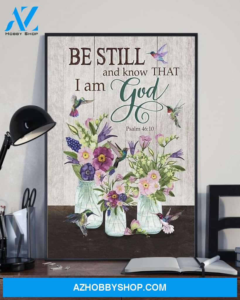 Custom Canvas Be Still And Know That I Am A God, Jesus Canvas Wall Art