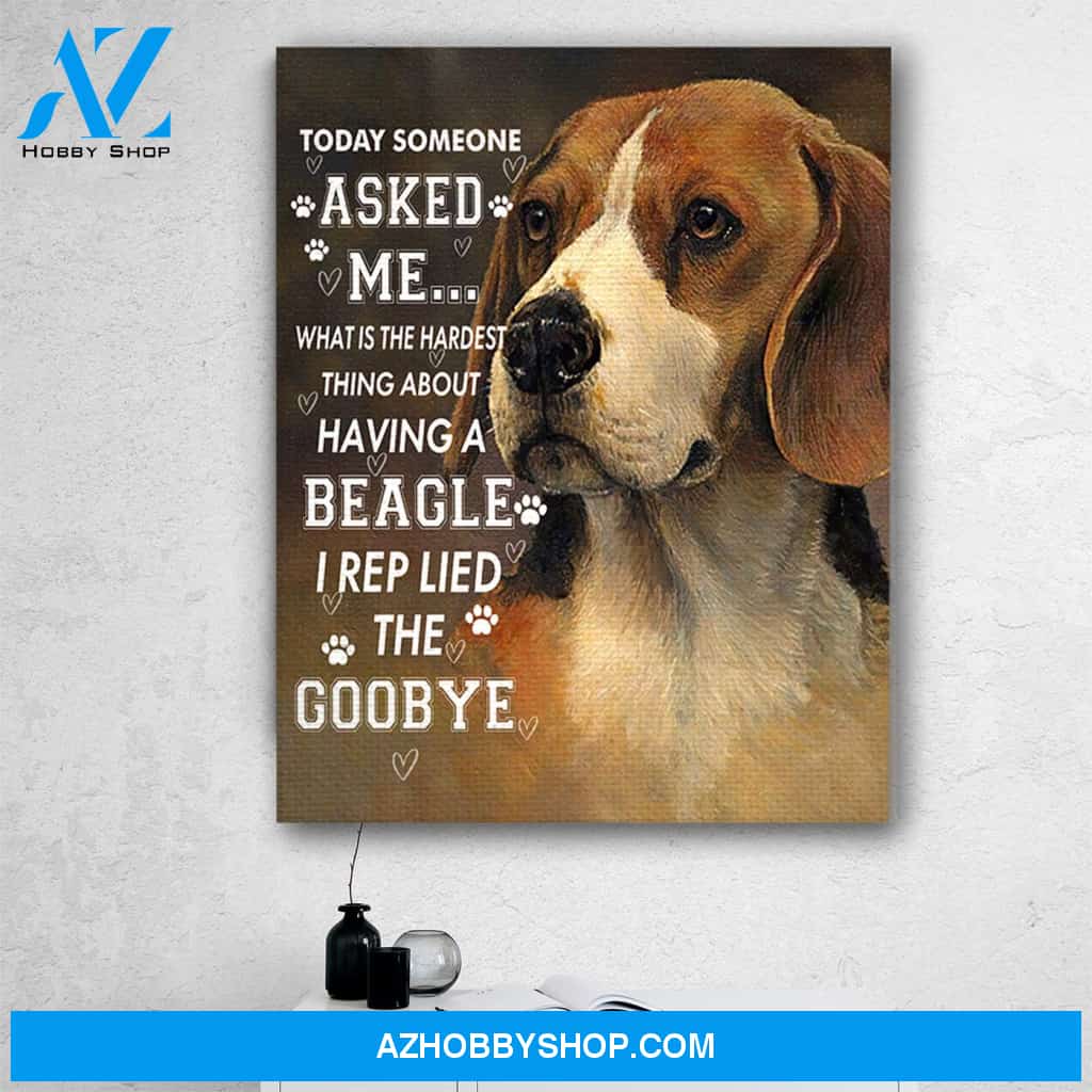 Custom Canvas Beagles Dog Canvas Prints Wall Art - God Once Said Matte Canvas