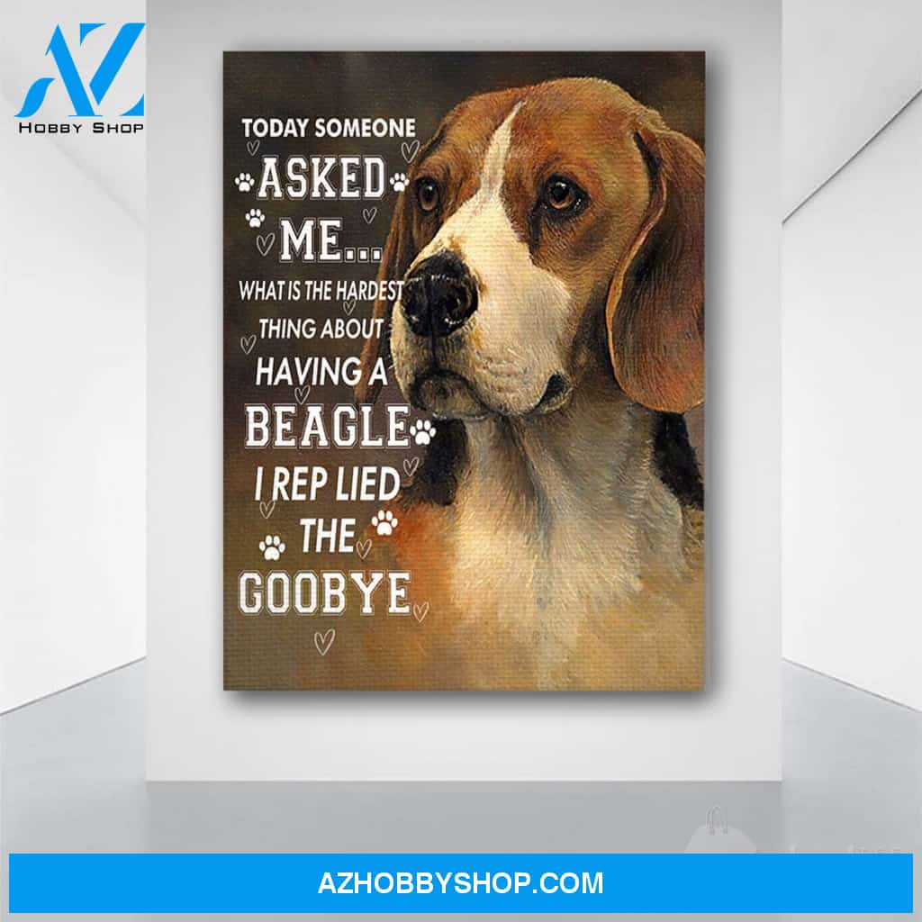 Custom Canvas Beagles Dog Canvas Prints Wall Art - God Once Said Matte Canvas