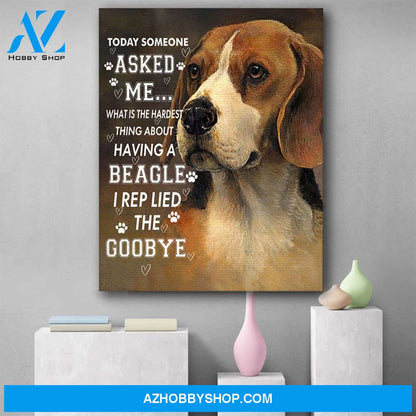 Custom Canvas Beagles Dog Canvas Prints Wall Art - God Once Said Matte Canvas