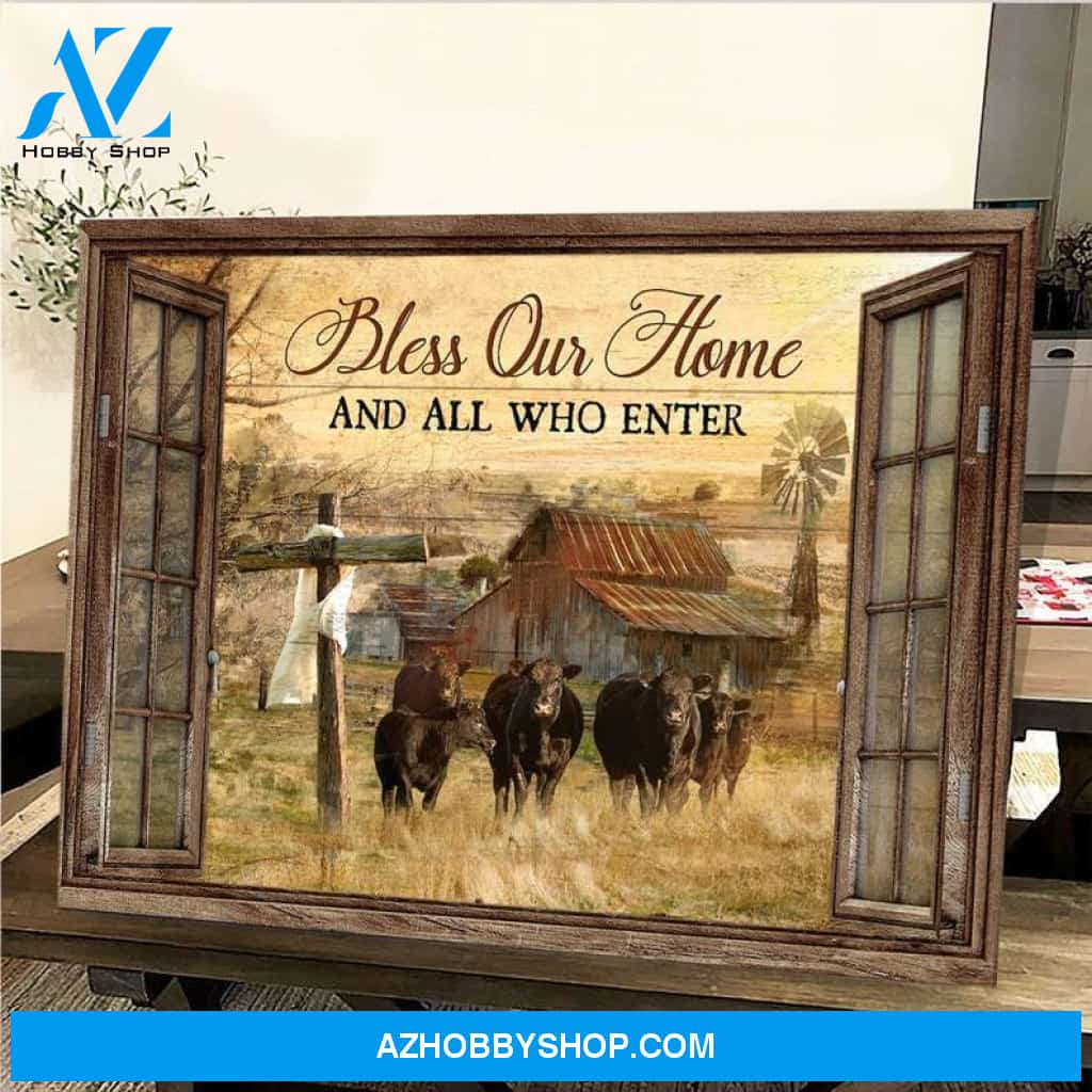 Custom Canvas Bless On Home Who Are Enter