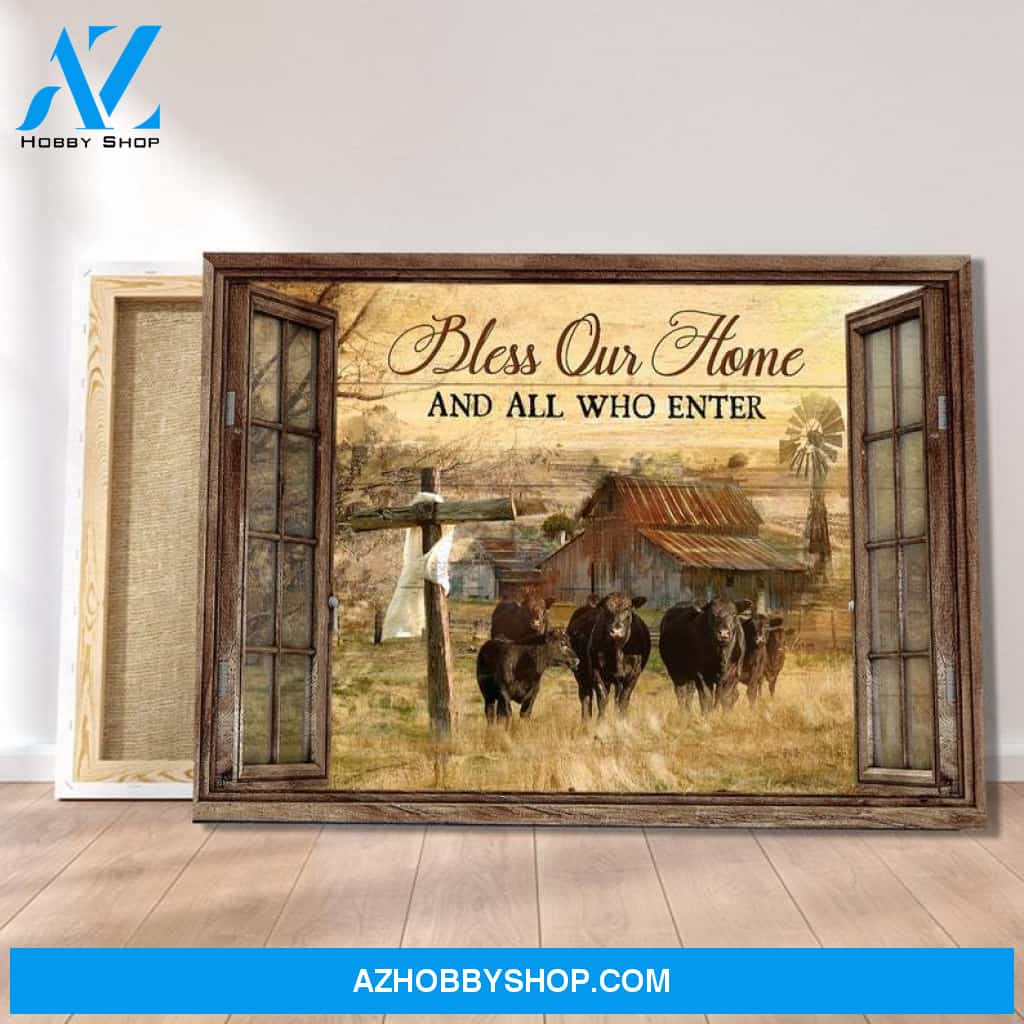 Custom Canvas Bless On Home Who Are Enter