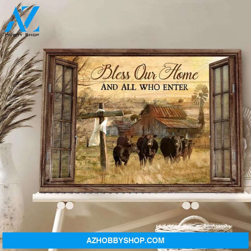 Custom Canvas Bless On Home Who Are Enter
