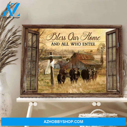 Custom Canvas Bless On Home Who Are Enter