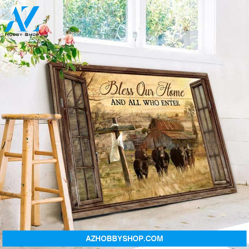 Custom Canvas Bless On Home Who Are Enter
