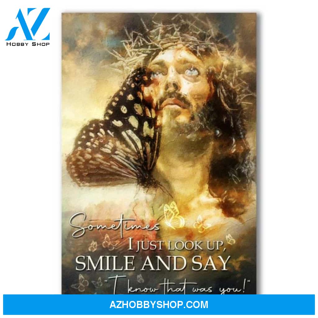 Custom Canvas Butterfly And Jesus Canvas, Jesus Canvas, Christian Canvas, God Canvas 2