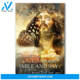 Custom Canvas Butterfly And Jesus Canvas, Jesus Canvas, Christian Canvas, God Canvas 2