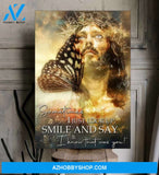 Custom Canvas Butterfly And Jesus Canvas, Jesus Canvas, Christian Canvas, God Canvas 2